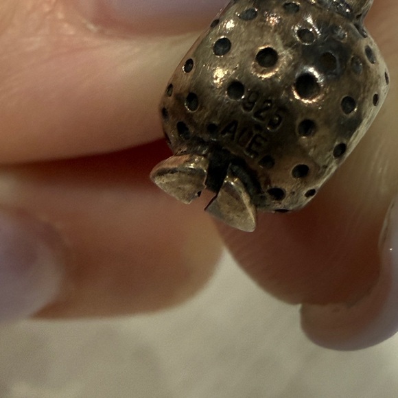 Authentic Pandora Chicken,Hen  Charm 790302 Pre-owned Rare Sterling Silver Bead - Picture 4 of 4